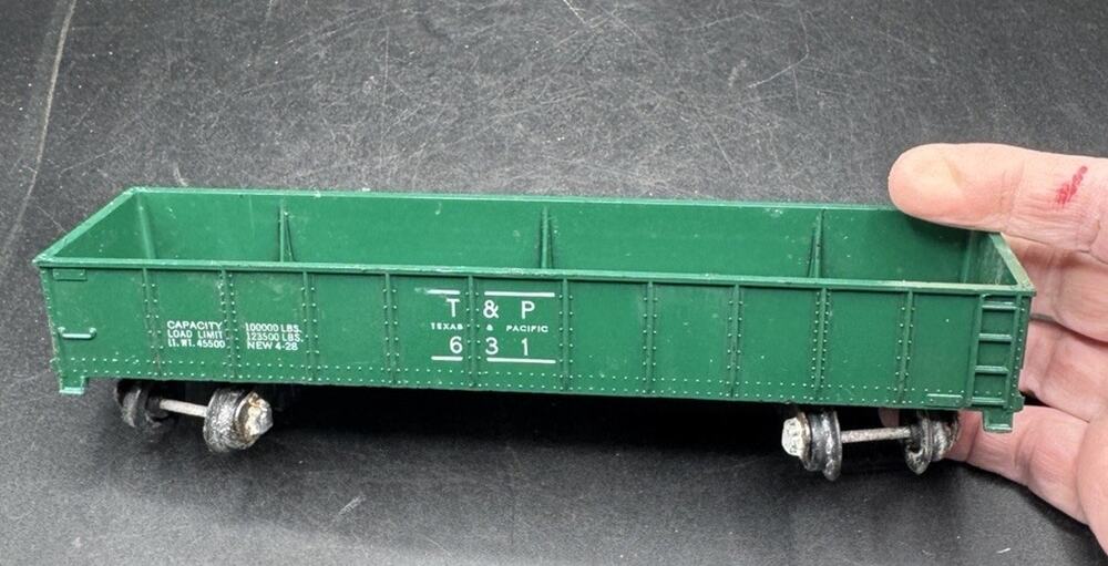 American Flyer 631 Texas & Pacific Dk Green Open Gondola T&P S Gauge TO11